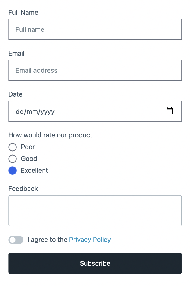 A multi-purpose user research participant form to collect information from your users